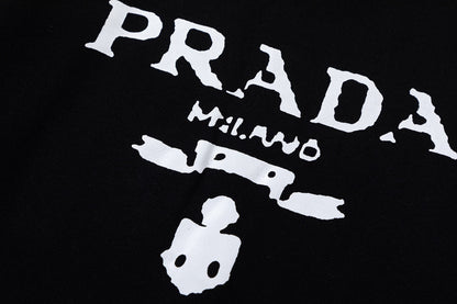Prada Logo Print Sweatshirt "Black"