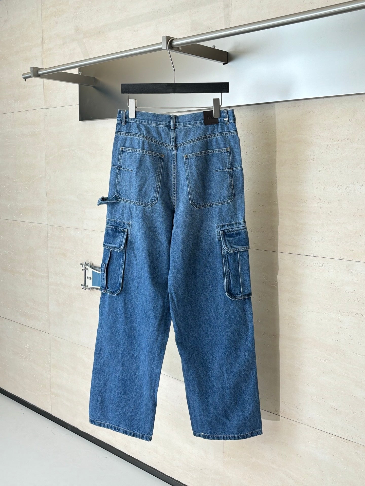 Dior Cargo Jeans "Blue Cotton Twill"
