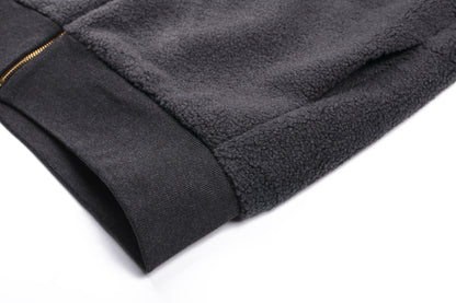 Louis Vuitton Fleece Jacket with Leather Patch "Grey"