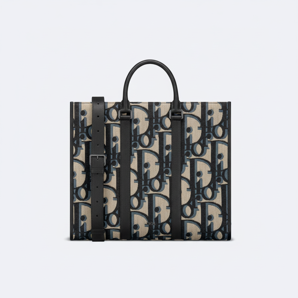 Dior Oblique Jacquard East-West Tote Bag