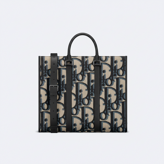 Dior Oblique Jacquard East-West Tote Bag