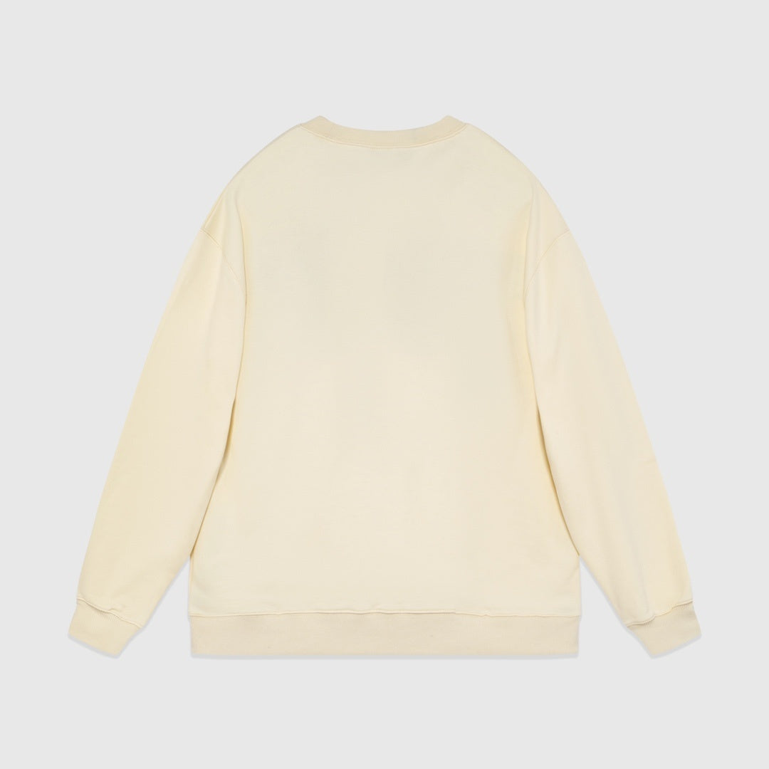 Gucci Embroided Logo Sweatshirt "Beige"