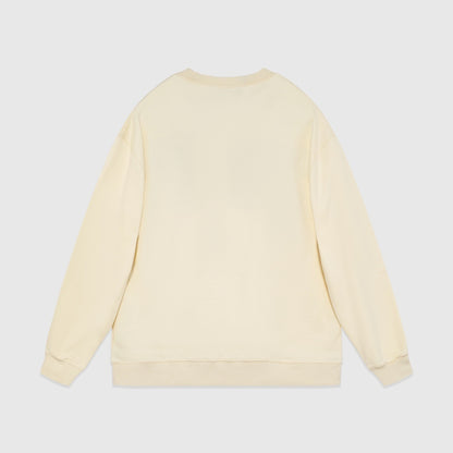 Gucci Embroided Logo Sweatshirt "Beige"