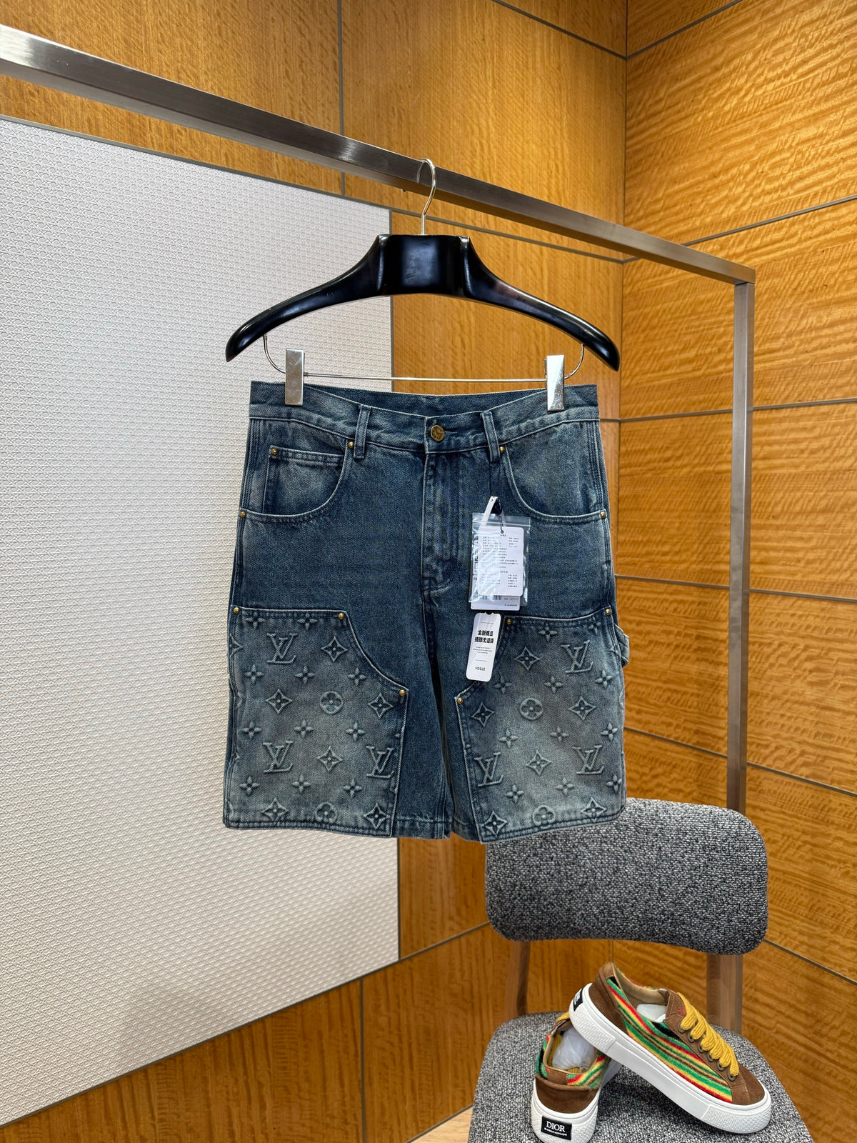 Louis Vuitton Denim Carpenter Shorts