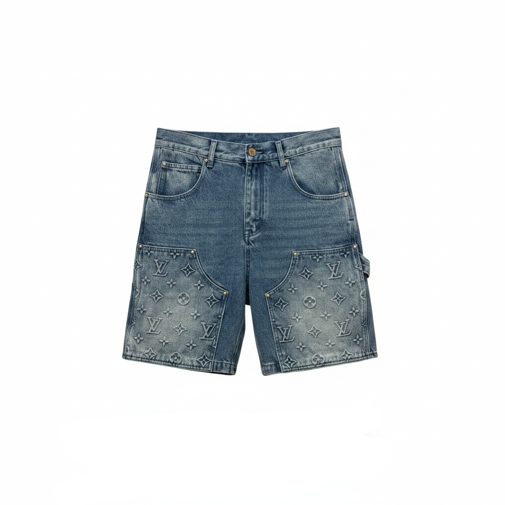 Louis Vuitton Denim Carpenter Shorts