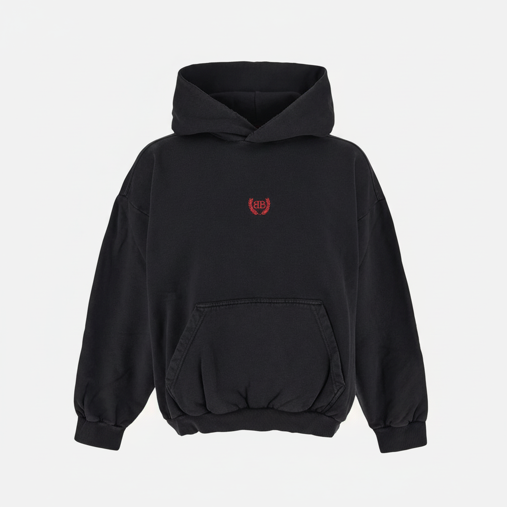 Balenciaga Hoodie "Black-Red"