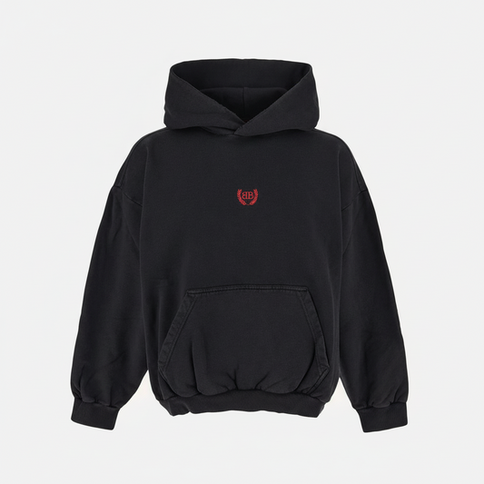 Balenciaga Hoodie "Black-Red"