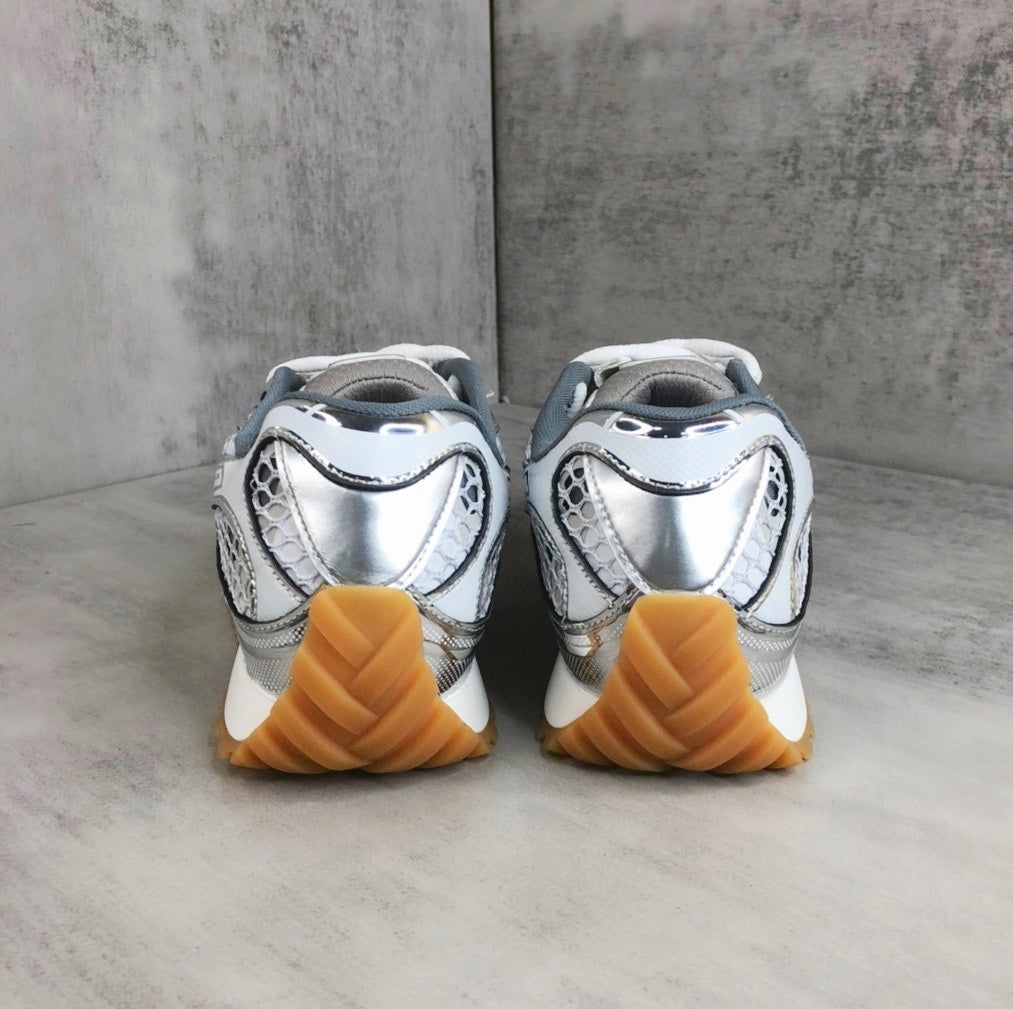 Bottega Veneta Orbit "White-Silver"