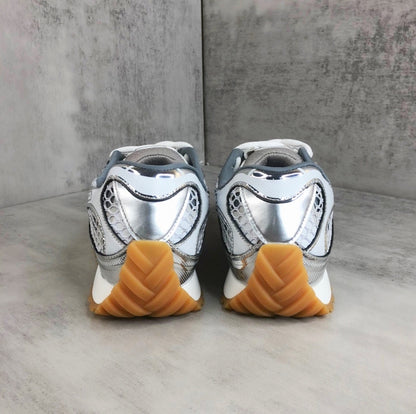 Bottega Veneta Orbit "White-Silver"