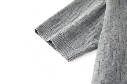 Fendi FF Cotton Tricot Polo Shirt "Gray"