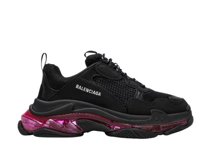 Balenciaga Triple S "Transparent Sole Neon Pink"