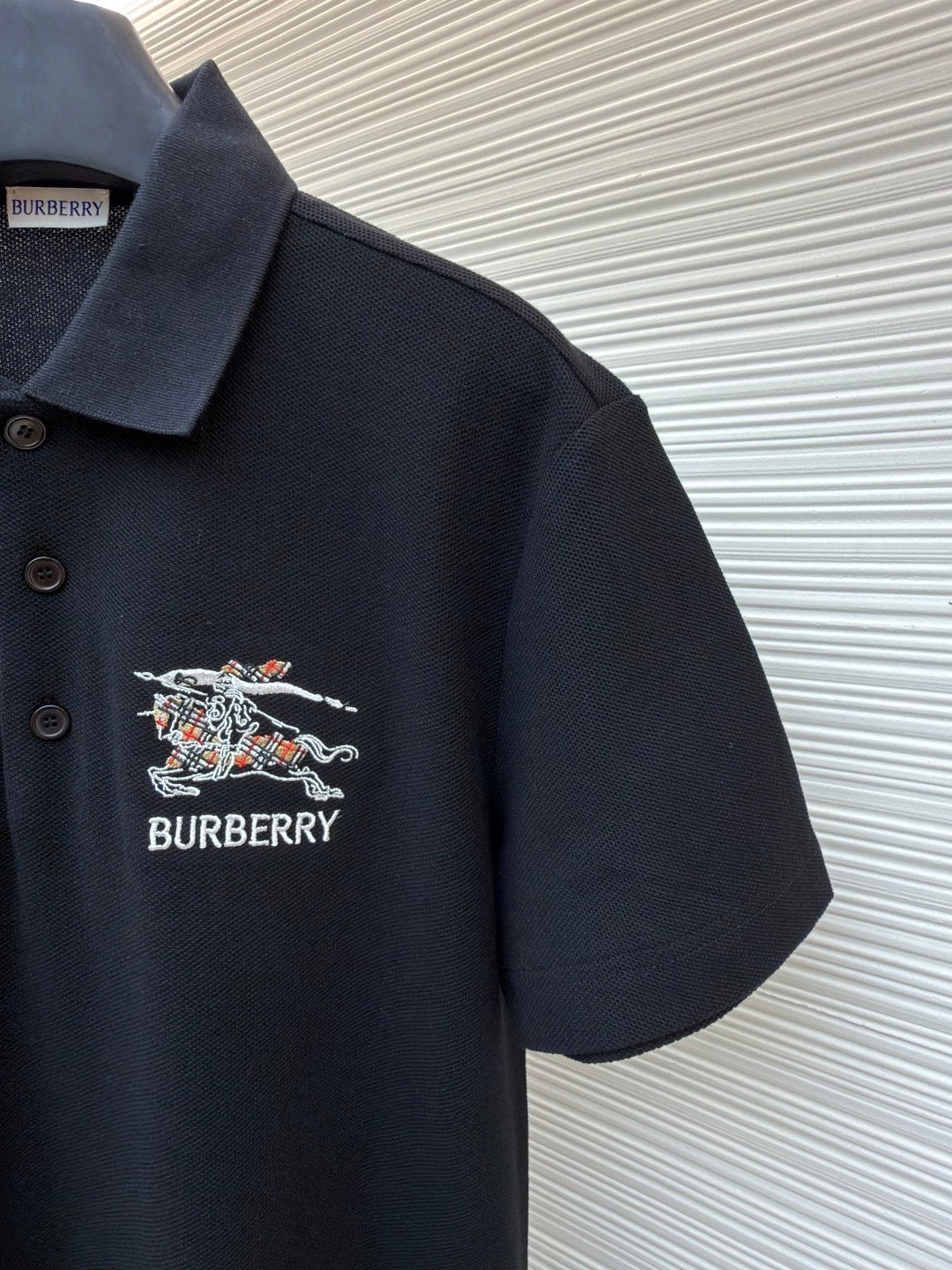 Burberry EKD Sketch Cotton Polo T-Shirt "Black"