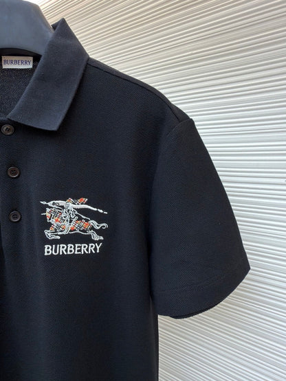 Burberry EKD Sketch Cotton Polo T-Shirt "Black"