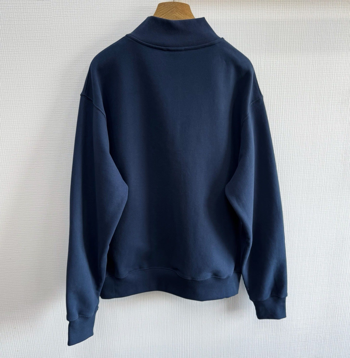 Dior Zip-neck Sweatshirt "Blue Cotton Fleece"