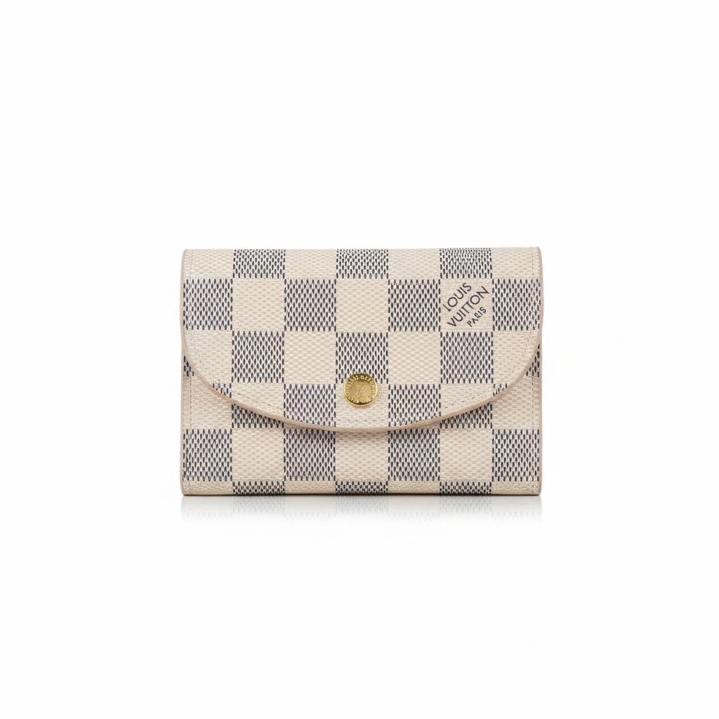 Louis Vuitton Rosalie Coin Purse "Damier Azur Canvas"