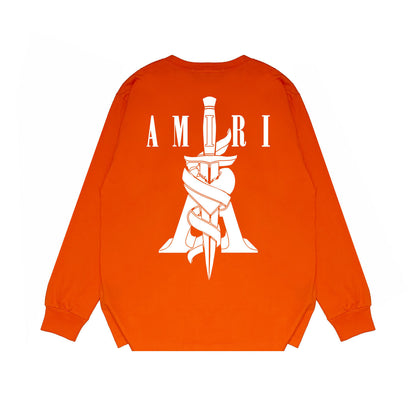 Amiri Dagger Sweatshirt "Orange-White"
