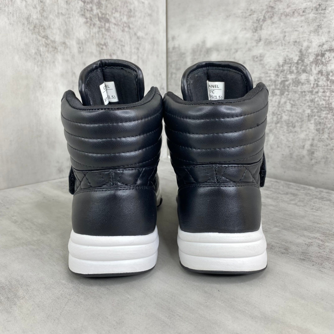 Chanel Interlocking CC High-Top Strap "Black-White"