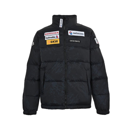 Descente Ski Down Jacket "Black-Blue Camo"
