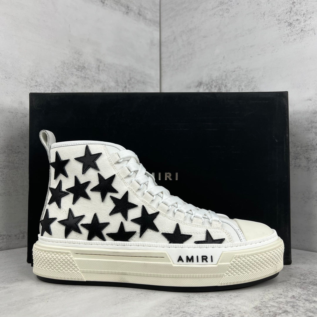 Amiri Court High "White-Black Stars"