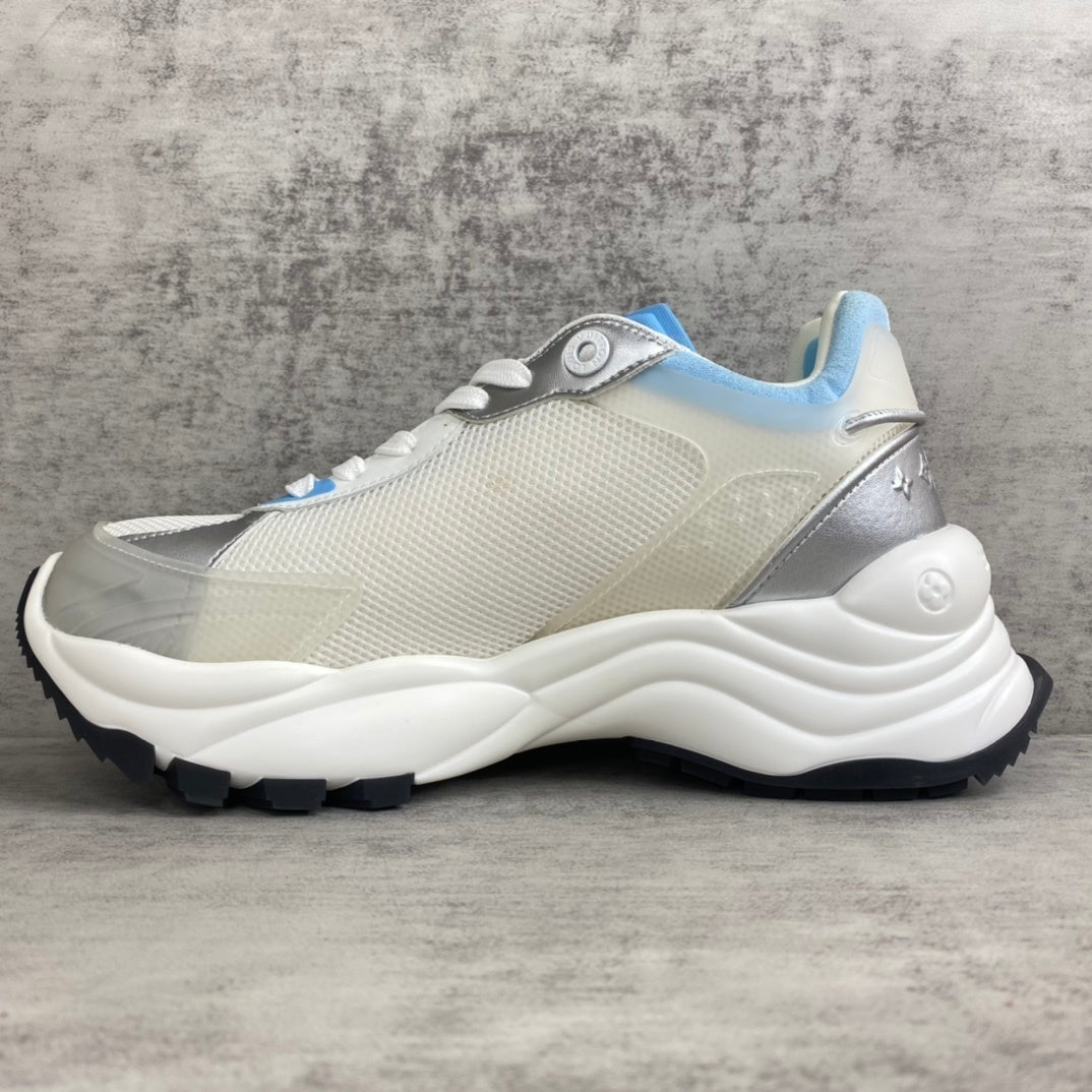 Louis Vuitton Run 55 "White-Silver-Blue"