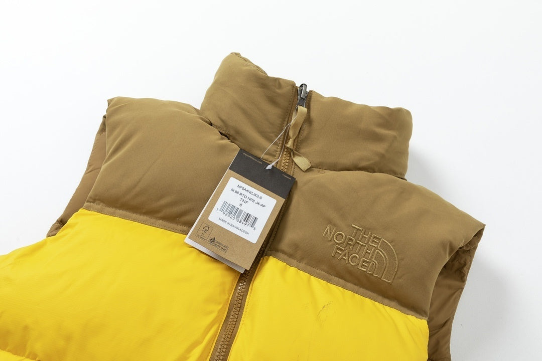 The North Face Nuptse 700 Down Vest "Yellow-Brown"