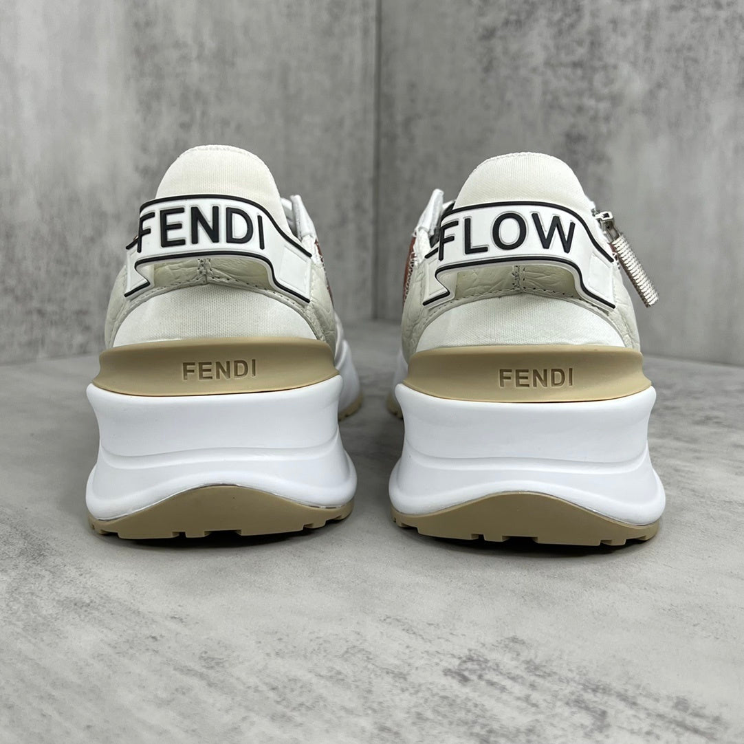 Fendi Flow "White-Brown"