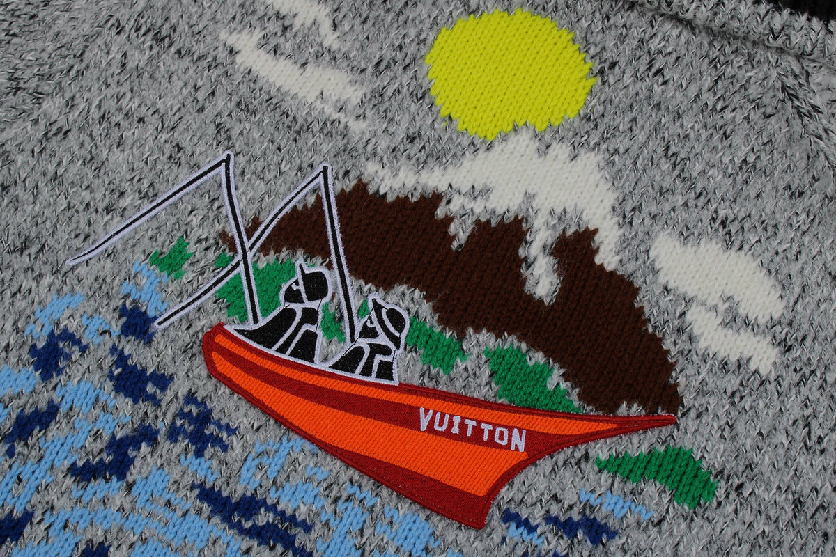 Louis Vuitton Zippered Knitted Blouson "Light Grey"