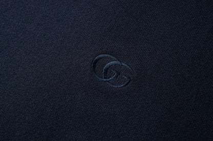 Gucci Knit Wool Sweater with Embroidery "Dark Blue"