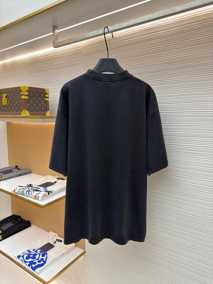 Balenciaga Logo Print T-Shirt "Faded Black"