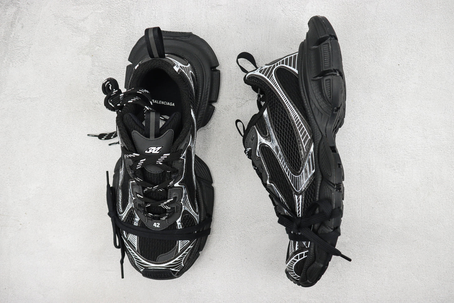 Balenciaga 3XL "Black-Silver"