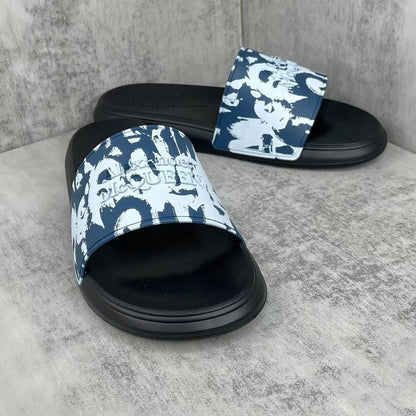 Alexander McQueen Slides "Blue-Black"