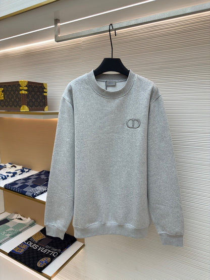 Dior CD Icon Sweatshirt "Gray Cotton Fleece"