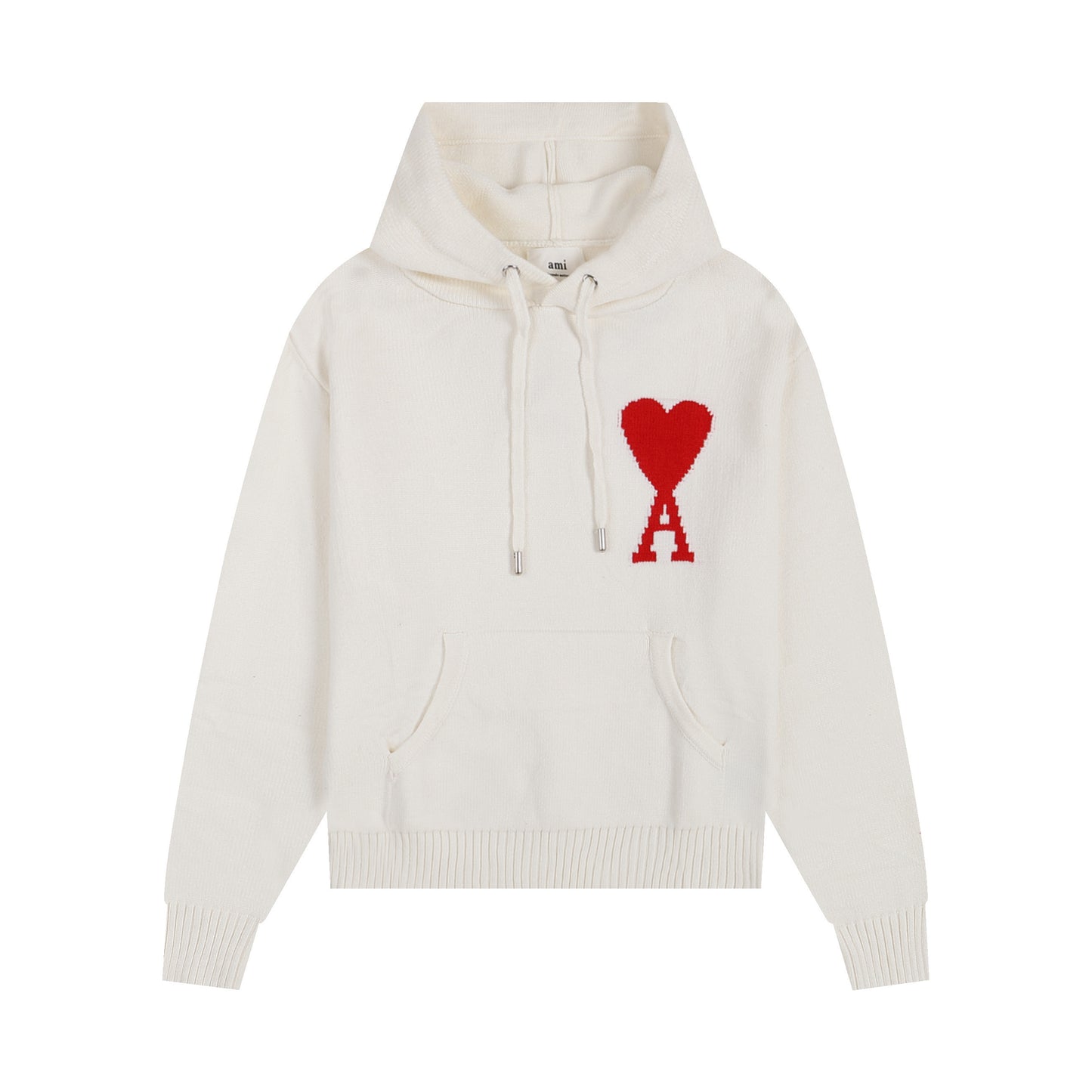 Ami Paris Ami De Coeur Hoodie "White"