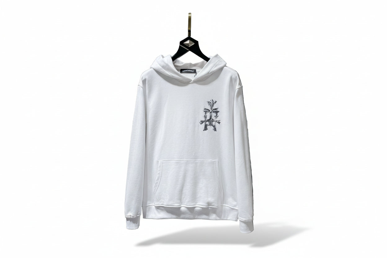 Chrome Hearts Hoodie "White-Black"
