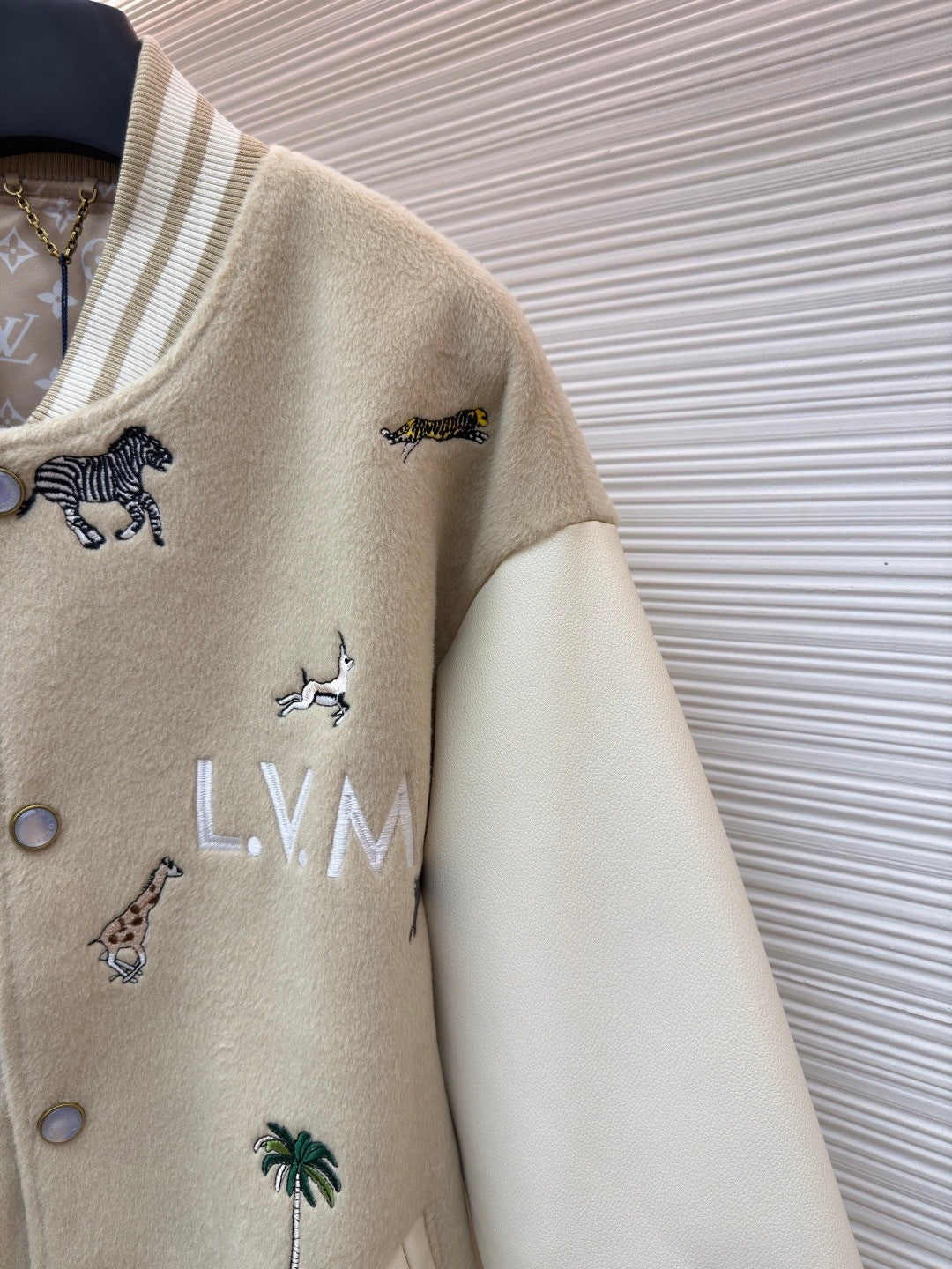 Louis Vuitton x The Darjeeling Limited Embroidered Varsity Blouson "Beige"