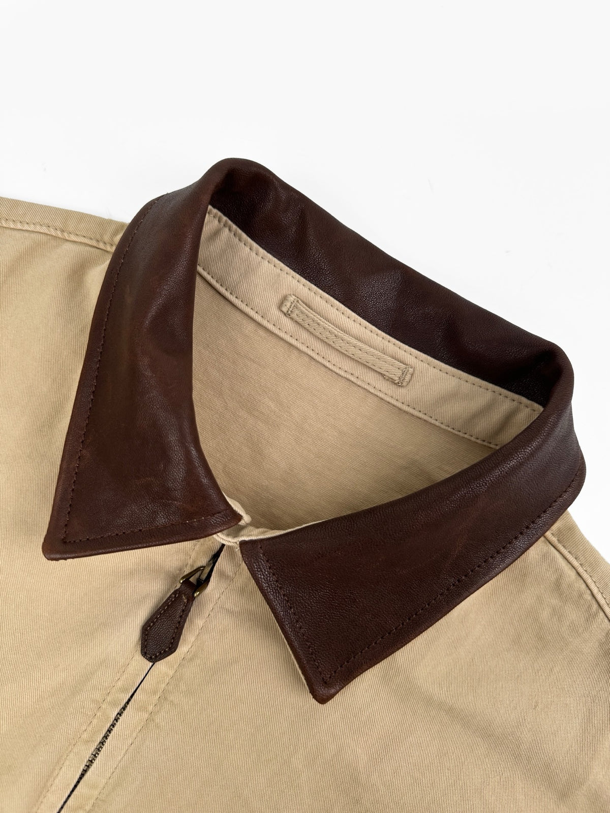 Prada Cotton Jacket with Leather Details "Cord"