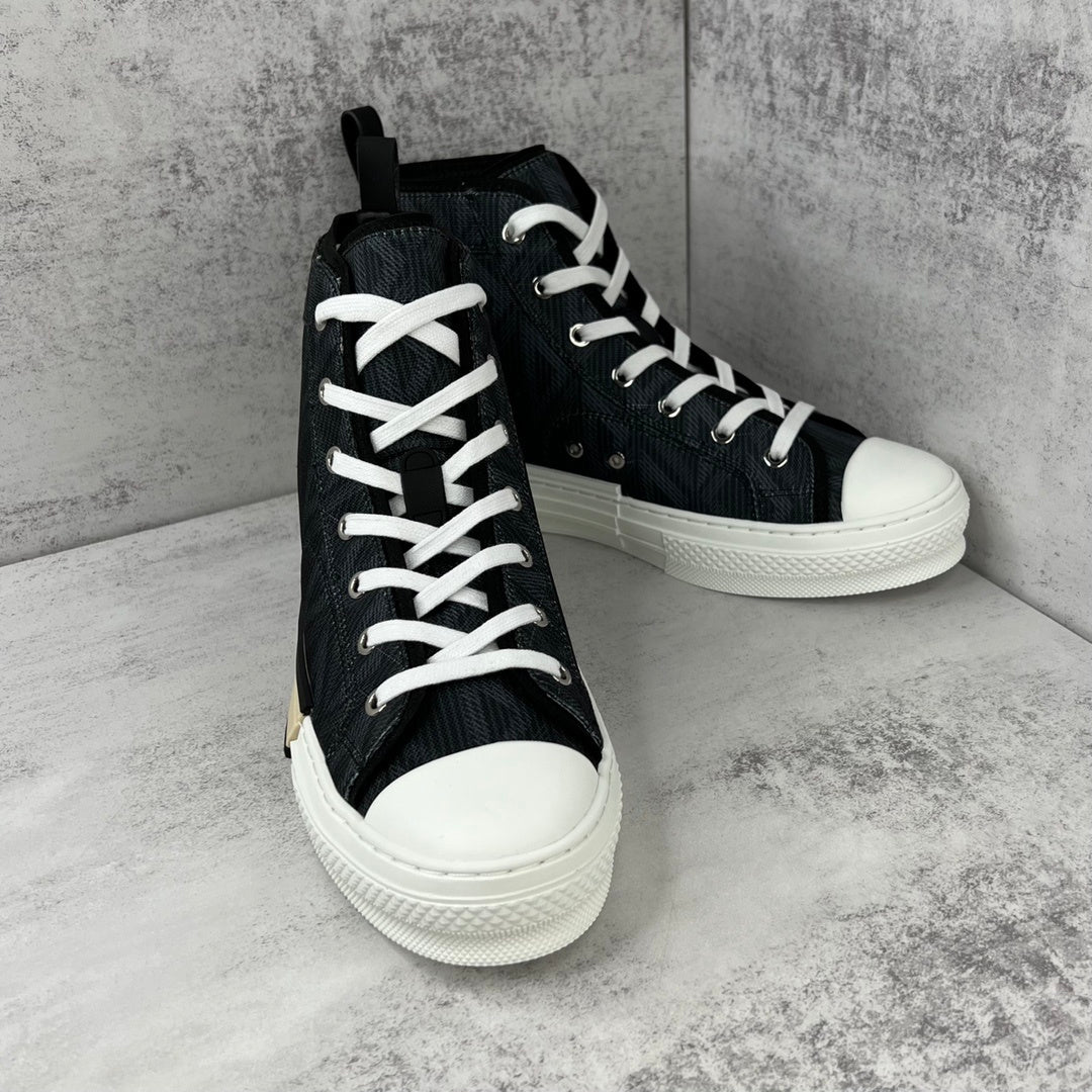 Dior B23 High-Top "Black CD Diamonds"