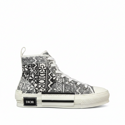 Dior x Shawn B23 High Top "Black-White Embroidery"