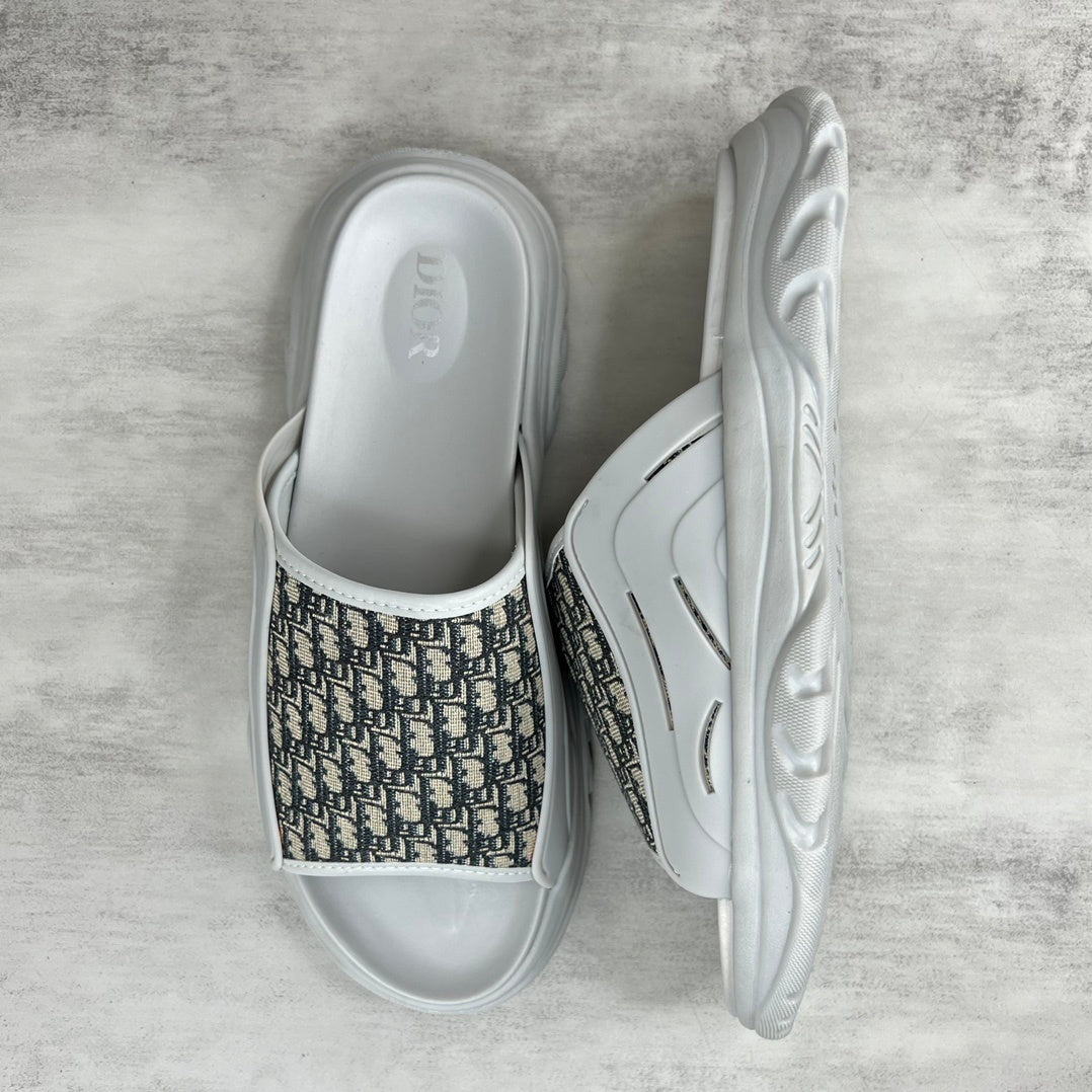Dior Slides "White-Grey-Beige"
