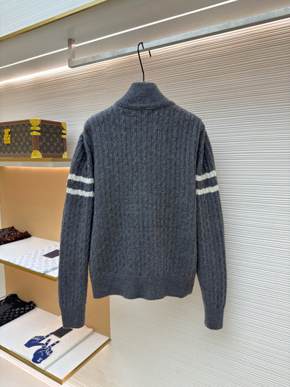 Moncler Padded Wool Zip-up Down Cardigan "Gray"