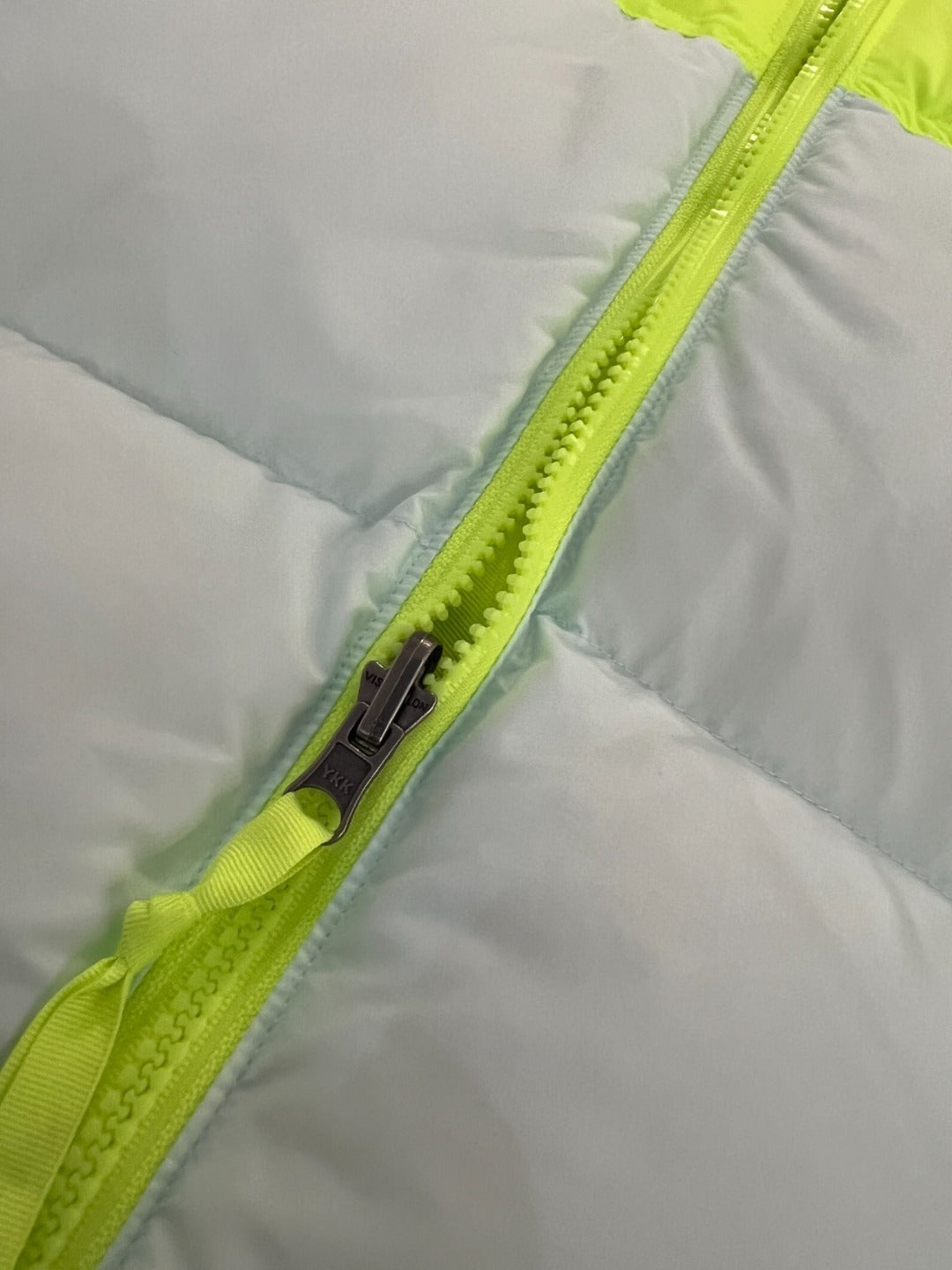 The North Face 700 Down Jacket "White-Neon Yellow"