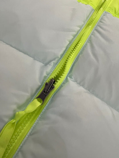The North Face 700 Down Jacket "White-Neon Yellow"