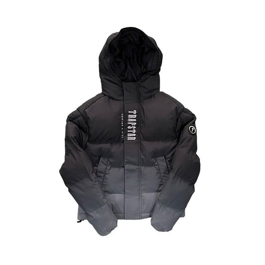 Trapstar Decoded Down Jacket "Black-Grey Gradient"