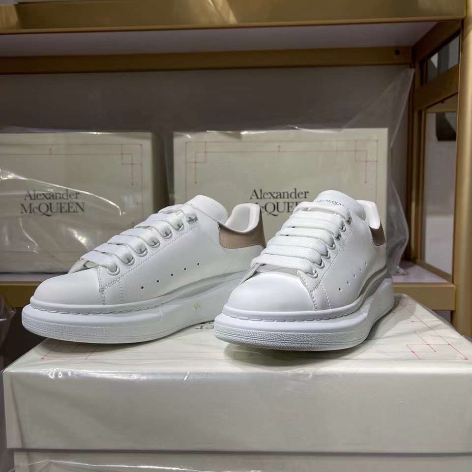 Alexander McQueen Oversized "White-Rose Gold"