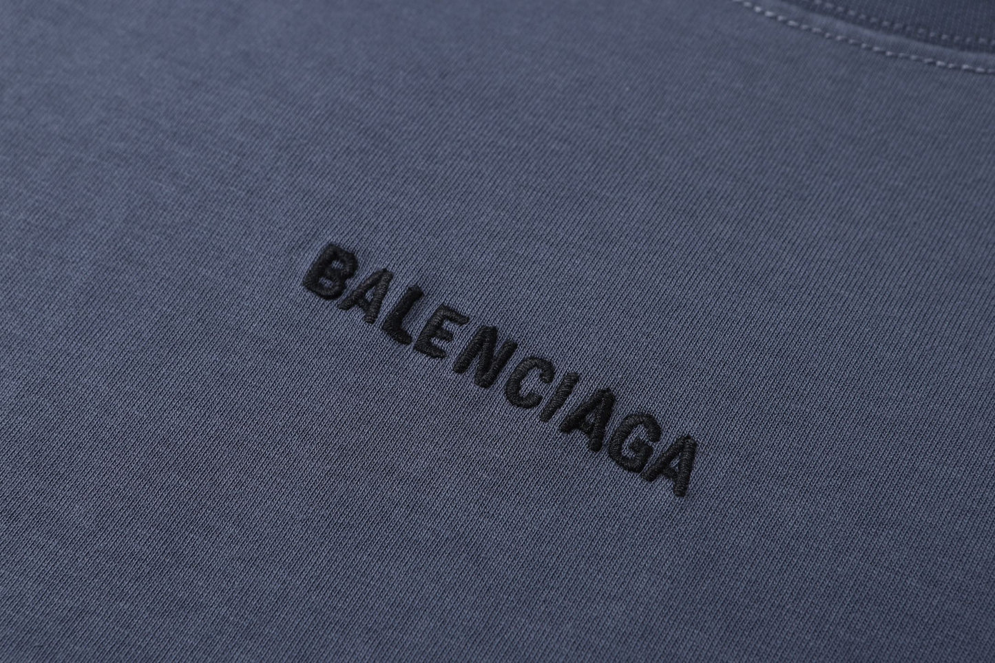 Balenciaga Back T-Shirt "Faded Dark Blue-Black"