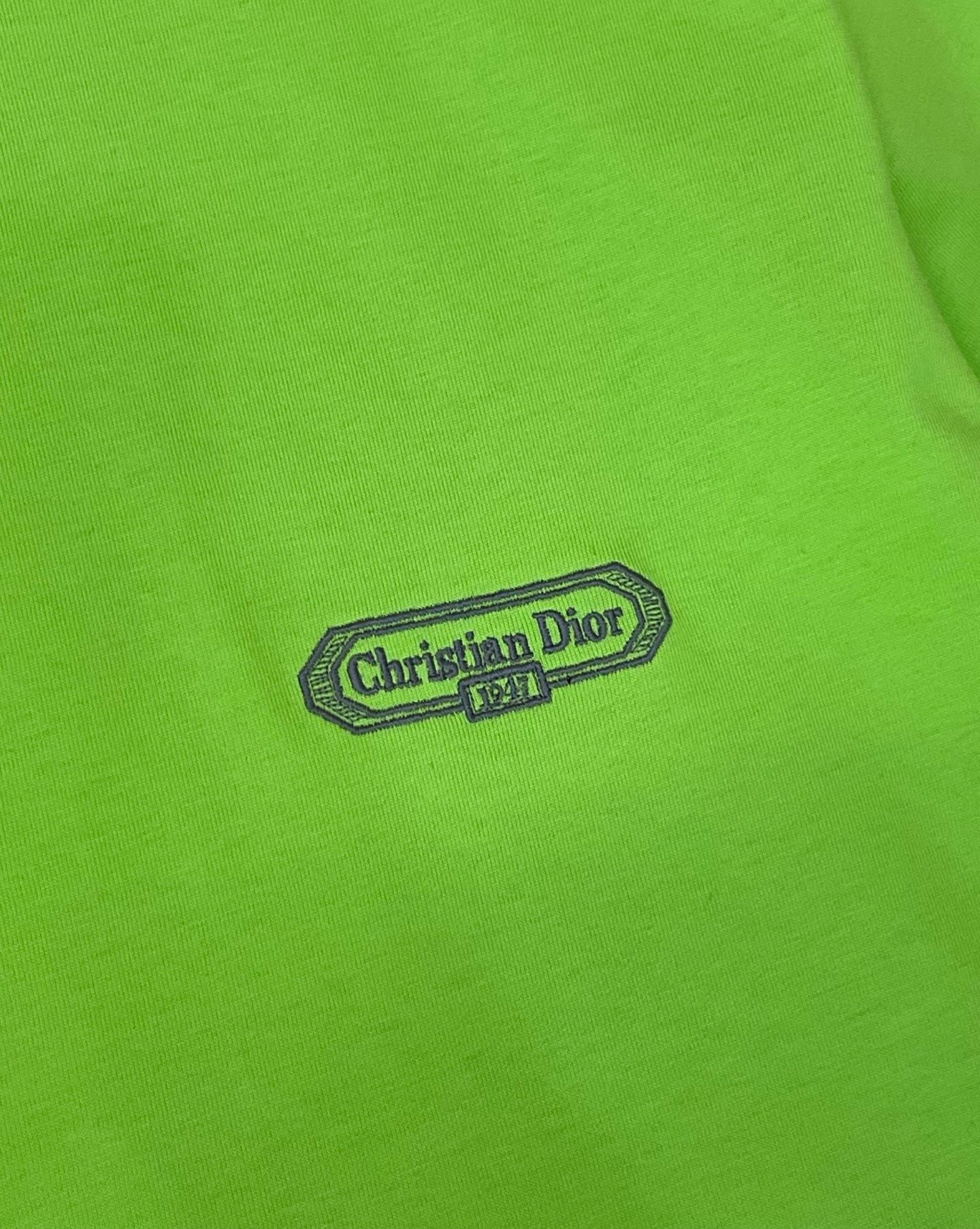 Dior CD Box T-Shirt "Green Cotton Jersey"