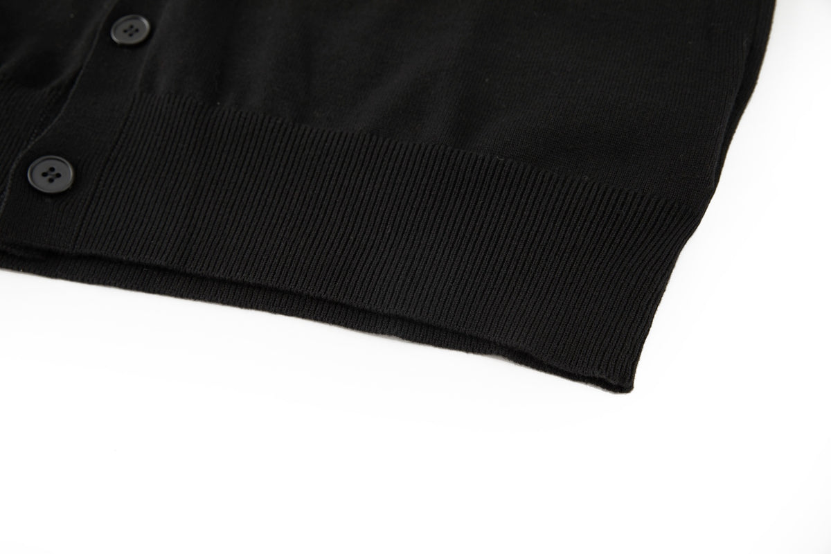 Givenchy Couture Seam Cardigan in Knit with Givenchy Paris "Black"