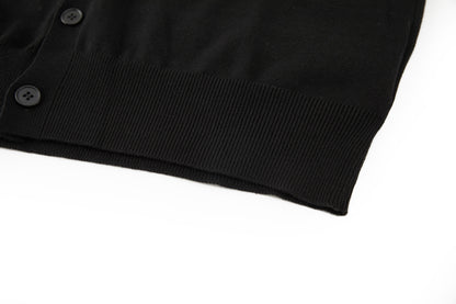 Givenchy Couture Seam Cardigan in Knit with Givenchy Paris "Black"