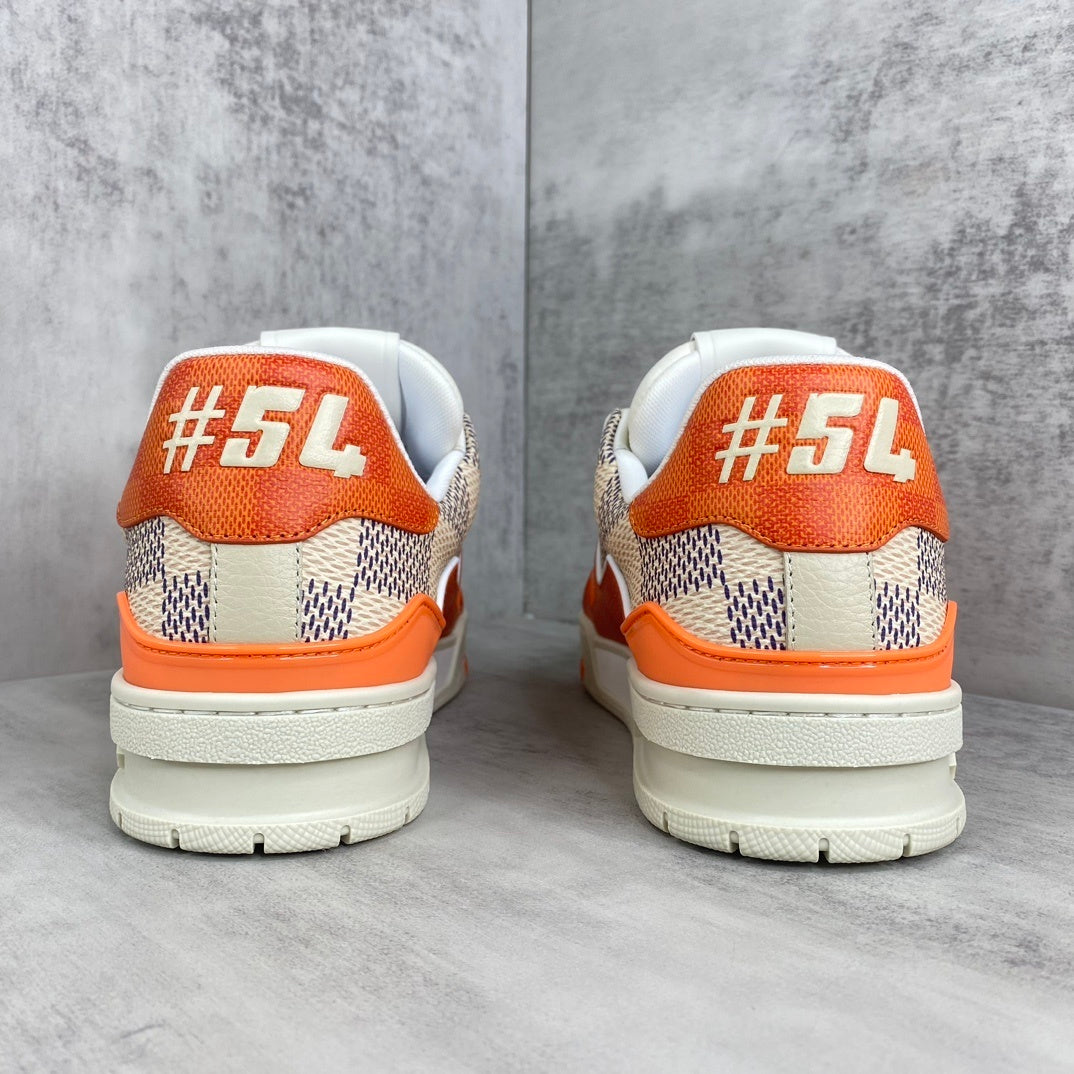 Louis Vuitton Trainers "White-Orange"