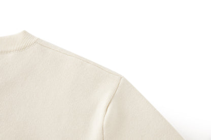 Moncler Monogram Cotton Blend Jumper "White Ivory"